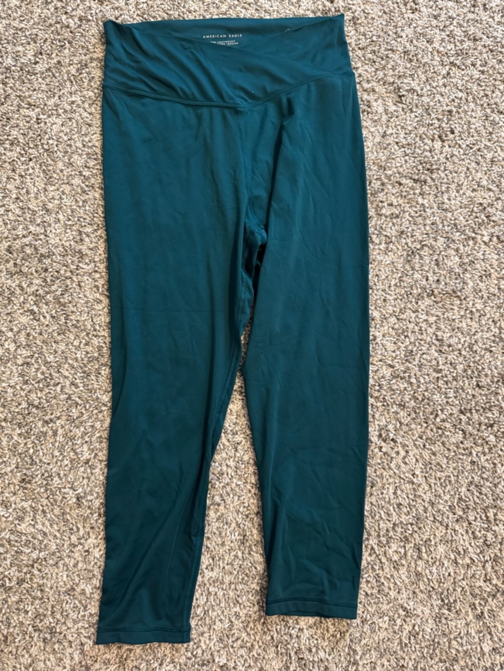 American Eagle Outfitters Teal High-Waist Leggings